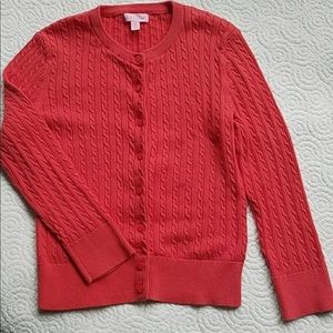 Lilly Pulitzer coral cardigan